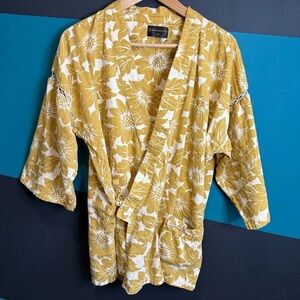 Gianni Valentino Wrap Kimono Shirt size Large Vintage